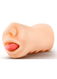 Телесный мастурбатор-ротик с язычком Oral Anne - Blush Novelties - в Набережных Челнах купить с доставкой