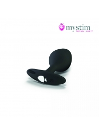 Черная пробка Mystim Rocking Vibe S с возможностью подключения к электростимулятору - 9,7 см. - MyStim - купить с доставкой в Набережных Челнах