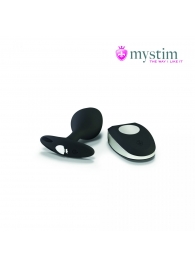 Черная пробка Mystim Rocking Vibe S с возможностью подключения к электростимулятору - 9,7 см. - MyStim - купить с доставкой в Набережных Челнах