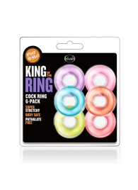 Набор из 6 эрекционных колец King of the Ring - Blush Novelties - в Набережных Челнах купить с доставкой
