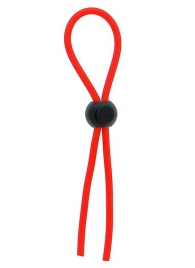 Красное эрекционное лассо с одной бусиной-утяжкой STRETCHY THIN LASSO - Dream Toys - в Набережных Челнах купить с доставкой