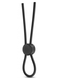 Черное силиконовое лассо на пенис SILICONE LOOP COCK RING - Blush Novelties - в Набережных Челнах купить с доставкой