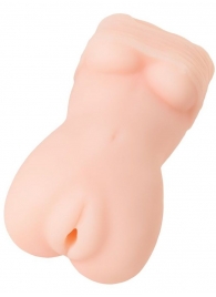 Телесный мастурбатор в виде женской фигурки - Toyfa Basic - в Набережных Челнах купить с доставкой