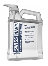 Канистра лубриканта Swiss Navy Water Based Lube на водной основе - 3,8 л. - Swiss navy - купить с доставкой в Набережных Челнах