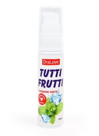 Гель-смазка Tutti-frutti со вкусом сладкой мяты - 30 гр. - Биоритм - купить с доставкой в Набережных Челнах