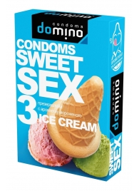 Презервативы для орального секса DOMINO Sweet Sex с ароматом мороженого - 3 шт. - Domino - купить с доставкой в Набережных Челнах