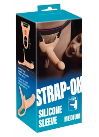 Силиконовый полый страпон на ремнях Silicone Strap-on - 16 см. - Orion - купить с доставкой в Набережных Челнах