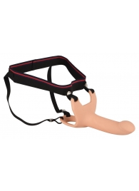 Силиконовый полый страпон на ремнях Silicone Strap-on - 16 см. - Orion - купить с доставкой в Набережных Челнах