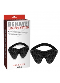 Черная маска на глаза Behave - Chisa - купить с доставкой в Набережных Челнах