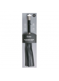 Черная плеть Easytoys Flogger With Metal Grip - 38 см. - Easy toys - купить с доставкой в Набережных Челнах
