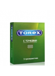 Текстурированные презервативы Torex  С точками  - 3 шт. - Torex - купить с доставкой в Набережных Челнах