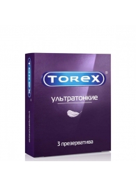Презервативы Torex  Ультратонкие  - 3 шт. - Torex - купить с доставкой в Набережных Челнах