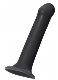 Черный фаллос на присоске Silicone Bendable Dildo XL - 20 см. - Strap-on-me - купить с доставкой в Набережных Челнах