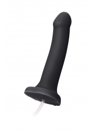 Черный фаллос с имитацией эякуляции Silicon Cum Dildo L - 19,6 см. - Strap-on-me - купить с доставкой в Набережных Челнах