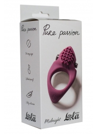 Бордовое эрекционное виброкольцо Pure Passion Midnight - Lola Games - в Набережных Челнах купить с доставкой