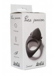 Черное эрекционное виброкольцо Pure Passion Sunset - Lola Games - в Набережных Челнах купить с доставкой