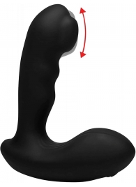 Черный стимулятор простаты Alpha-Pro 7X P-Milker Silicone Prostate Stimulator with Milking Bead - XR Brands - в Набережных Челнах купить с доставкой