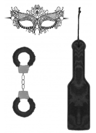 Черный игровой набор Introductory Bondage Kit №4 - Shots Media BV - купить с доставкой в Набережных Челнах