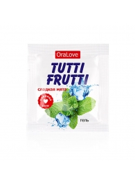Пробник гель-смазки Tutti-frutti со вкусом мяты - 4 гр. - Биоритм - купить с доставкой в Набережных Челнах