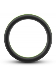 Черно-зеленое эрекционное кольцо Silicone Go Pro Cock Ring - Blush Novelties - в Набережных Челнах купить с доставкой