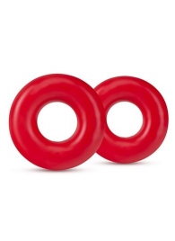 Набор из 2 красных эрекционных колец DONUT RINGS OVERSIZED - Blush Novelties - в Набережных Челнах купить с доставкой