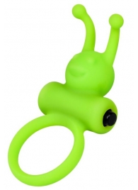 Зеленое эрекционное виброкольцо на пенис Cock Ring - A-toys - в Набережных Челнах купить с доставкой