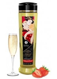 Массажное масло с ароматом клубники и шампанского Romance - 240 мл. - Shunga - купить с доставкой в Набережных Челнах