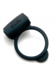 Темно-серое эрекционное кольцо Vibrating Love Ring с вибрацией - Fifty Shades of Grey - в Набережных Челнах купить с доставкой