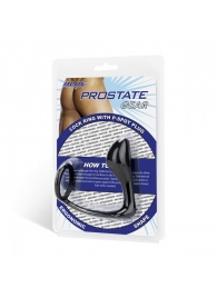 Стимулятор простаты с фиксацией эрекционным кольцом Prostate Gear - BlueLine - в Набережных Челнах купить с доставкой