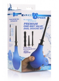 Анальный душ с 3 насадками Premium One-way Valve Anal Douche Set - XR Brands - купить с доставкой в Набережных Челнах