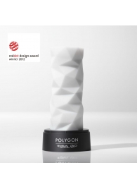 Белый 3D мастурбатор POLYGON - Tenga - в Набережных Челнах купить с доставкой