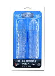 Комплект из 2 прозрачных насадок на пенис PENIS EXTENDER PACK - Dream Toys - в Набережных Челнах купить с доставкой