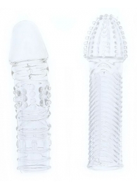 Комплект из 2 прозрачных насадок на пенис PENIS EXTENDER PACK - Dream Toys - в Набережных Челнах купить с доставкой
