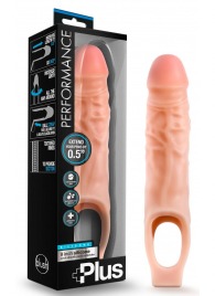 Телесный реалистичный фаллоудлинитель 9 Inch Silicone Cock Sheath Penis Extender - 22,86 см. - Blush Novelties - в Набережных Челнах купить с доставкой