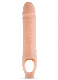 Телесный реалистичный фаллоудлинитель 10 Inch Silicone Cock Sheath Penis Extender - 25,4 см. - Blush Novelties - в Набережных Челнах купить с доставкой