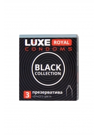 Черные презервативы LUXE Royal Black Collection - 3 шт. - Luxe - купить с доставкой в Набережных Челнах