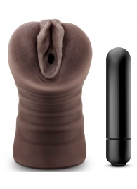Коричневый мастурбатор-вагина Hot Chocolate Brianna - Blush Novelties - в Набережных Челнах купить с доставкой