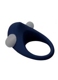Гладкое синее эрекционное виброкольцо STIMU RING - Dream Toys - в Набережных Челнах купить с доставкой
