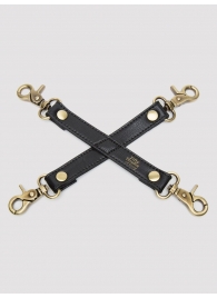 Черный фиксатор для манжет Bound to You Faux Leather Hogtie - Fifty Shades of Grey - купить с доставкой в Набережных Челнах