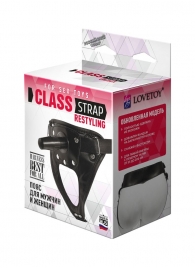 Черный пояс для насадок CLASS STRAP Restyling - LOVETOY (А-Полимер) - купить с доставкой в Набережных Челнах