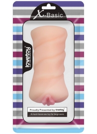 Телесный мастурбатор-вагина X-Basic Pocket Pussy без вибрации - Lovetoy - в Набережных Челнах купить с доставкой