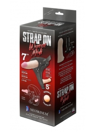 Реалистичный страпон Woman Midi с вагинальной пробкой - 19 см. - LOVETOY (А-Полимер) - купить с доставкой в Набережных Челнах