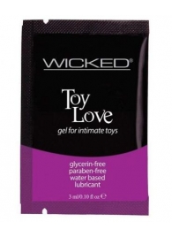 Лубрикант на водной основе для использования с игрушками WICKED Toy Love - 3 мл. - Wicked - купить с доставкой в Набережных Челнах