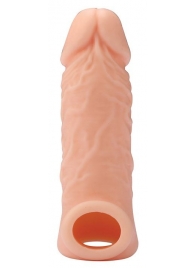 Телесная насадка EXTENDER WITH BALL STRAP 5.5 - 14 см. - Dream Toys - в Набережных Челнах купить с доставкой