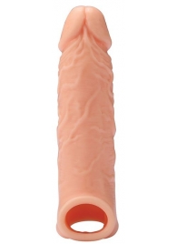Телесная насадка EXTENDER WITH BALL STRAP 6.5 - 17 см. - Dream Toys - в Набережных Челнах купить с доставкой