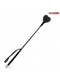 Черный стек с наконечником-сердечком - 54 см. - Notabu - купить с доставкой в Набережных Челнах