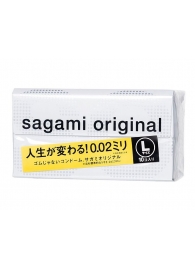 Презервативы Sagami Original 0.02 L-size увеличенного размера - 10 шт. - Sagami - купить с доставкой в Набережных Челнах