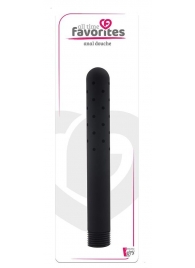 Черная насадка для анального душа ANAL DOUCHE - 15 см. - Dream Toys - купить с доставкой в Набережных Челнах