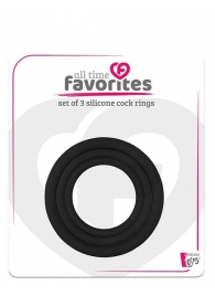 Набор из 3 эрекционных колец SILICONE COCKRINGS - Dream Toys - в Набережных Челнах купить с доставкой