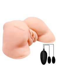 Телесная вибровагина Julie с 2 рабочими отверстиями - Baile - в Набережных Челнах купить с доставкой